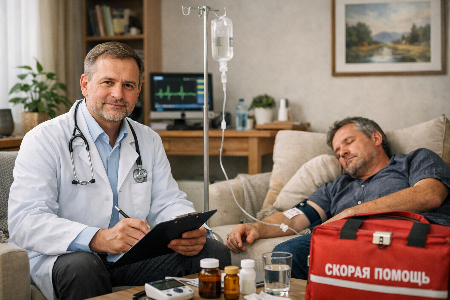 Противопоказания к выводу из запоя на дому: когда нужна скорая